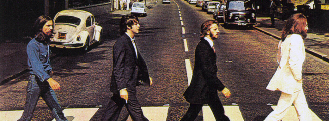Abbey Road, 1969. Fra venstre: John Lennon, Ringo Starr, Paul McCartney og George Harrison.