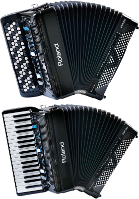 Knapharmonika (Roland FR-3XB) og Tangentharmonika (Roland FR-3XV)