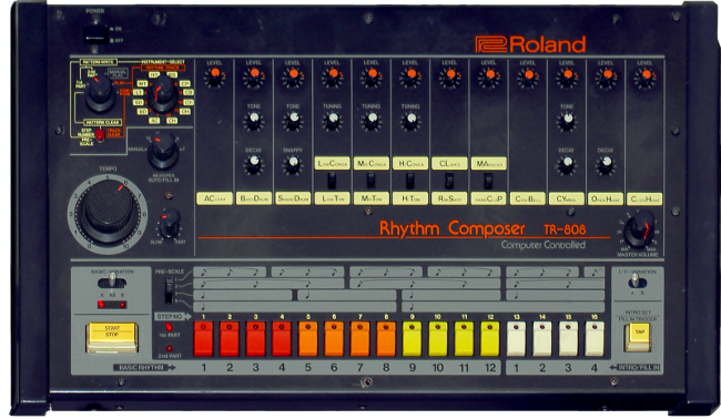 Trommemaskinen Roland 808.